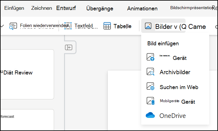 Einfügen eines Bilds