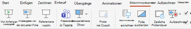 Screenshot der Registerkarte 