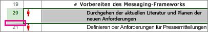 Zeilenüberschrift