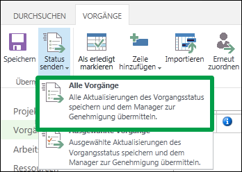 Alle Vorgänge