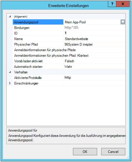 Erweiterte Einstellungen