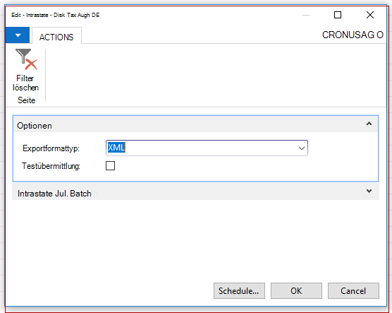 Führen Sie die Funktion Datei erstellen aus