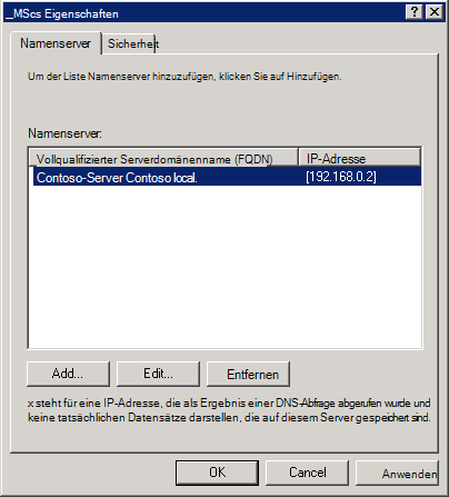 _MSDCS Eigenschaften