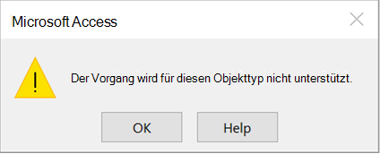 Der Vorgang wird für diesen Objekttyp nicht unterstützt.
