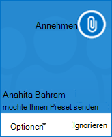 Screenshot einer Popupwarnung zur Dateiübertragung