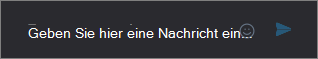 Skype for Business für Mac – Besprechungsfenster mit Anzeige einer Chatnachricht
