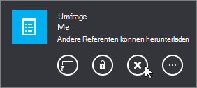 Umfrageseite entfernen