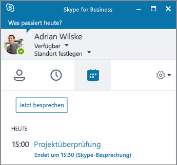 Screenshot der Registerkarte 