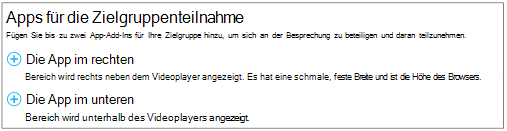 Screenshot, der zeigt, wo die Position des Yammer-Feeds ausgewählt werden kann