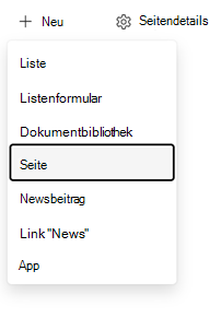 Erstellen eines Seiteneinstiegspunkts