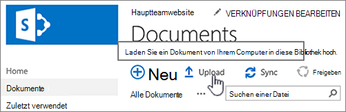 Dokument hochladen
