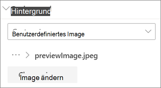 Hochladen benutzerdefinierter Bilder