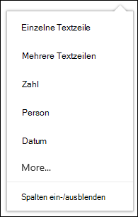 Auswählen der Spalten, die in einer Dokumentbibliothek angezeigt werden sollen
