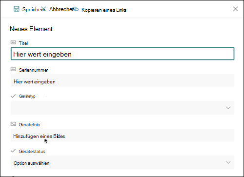 Bildspalte Neues Element