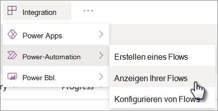 Anzeigen des Befehls 