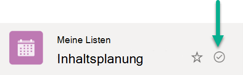Dieses Symbol zeigt an, dass die Liste zwischen Cloudspeicher und Windows-Gerät synchronisiert ist.