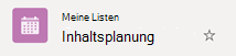 Das Fehlen eines eingekreisten Häkchensymbols weist darauf hin, dass die Liste nicht aus der Cloud mit Ihrem Windows-Gerät synchronisiert wird.