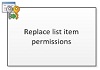 Listenelementberechtigungen ersetzen