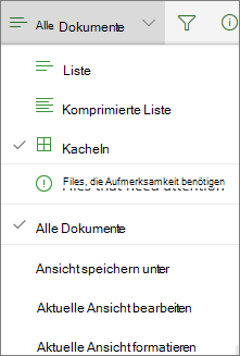 Office 365 – Ansicht der Dokumentbibliothek ändern