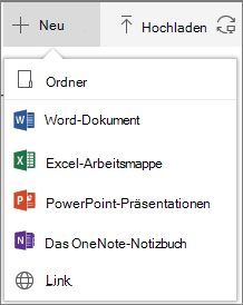 Office 365 – Erstellen eines neuen Ordners oder Dokuments