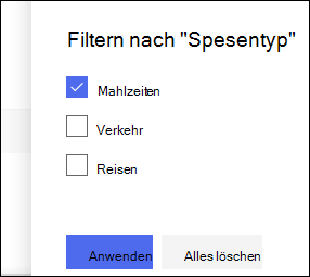 SharePoint Online-Listenfilterbereich