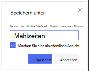 SharePoint Online-Listenansicht – Dialogfeld 