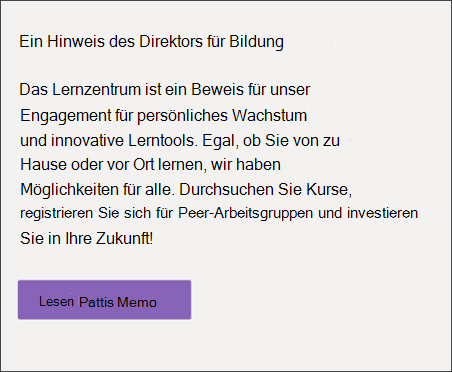 Screenshot des Text- und Formatierungswebparts