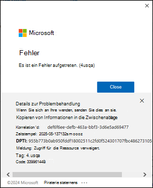 Klassischer Outlook-Anmeldefehler 4usqa