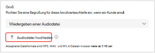 Ein Bildschirm der Teams-Benutzeroberfläche mit Einstellungen