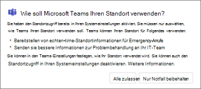 Teams-Methode für zustimmungsspeicherort