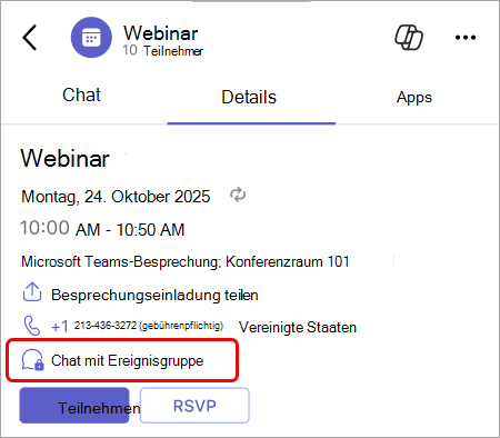 Screenshot mit Hervorhebung der Schaltfläche 