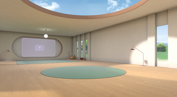 Screenshot der Canvas-Umgebung für immersive Ereignisse.