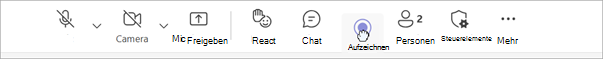 Screenshot von Drag-and-Drop-in-Meeting-Steuerelementen.