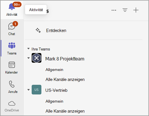 Screenshot der separaten Ansicht in der einfachen Kollaboration