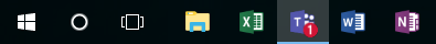 Teams-Symbol in der Windows-Taskleiste