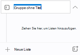 Eine neue Gruppe mit dem Namen 