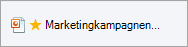 Datei mit dem Stern, der sie als gesperrt markiert