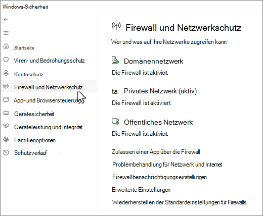 Screenshot der Seite 