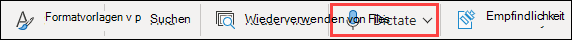 Diktat in Word für das Web