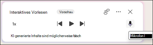 Um Copilot-Fragen zum Dokument zu stellen, klicken Sie auf die Schaltfläche 