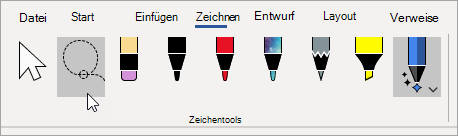 Wählen Sie das Lassotool aus.