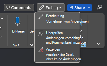 Dropdownmenü 