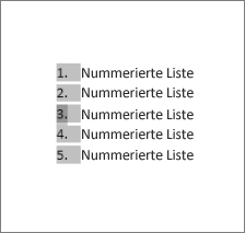 Ausgewählte Nummern