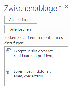 Zeigt den Aufgabenbereich 