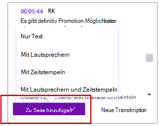 Zu Seite hinzufügen