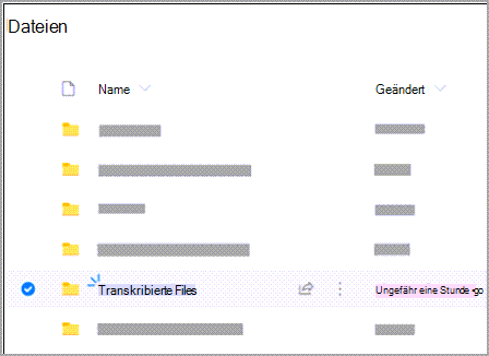 Transkribieren von Dateien