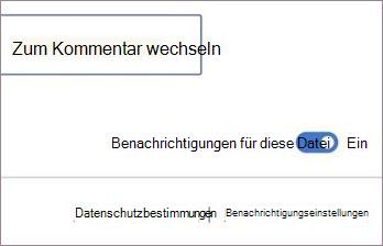 Benachrichtigungen aktivieren oder deaktivieren