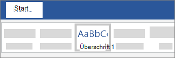 Hinzufügen einer Überschrift