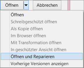 Open and Repair