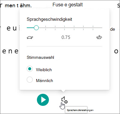 Spracheinstellungen für den Plastischer Reader